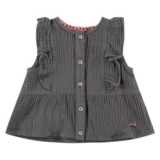 Blusa gris gasa - Imagen 1