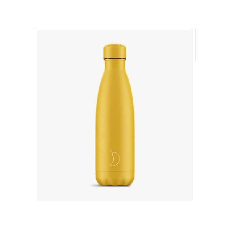 Botella Chilly amarillo mate 500ml - Imagen 1