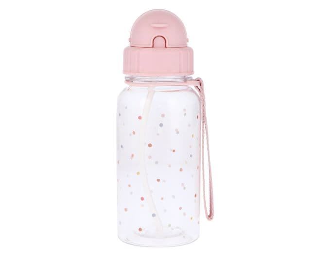 Botella pajita dots rosa - Imagen 1