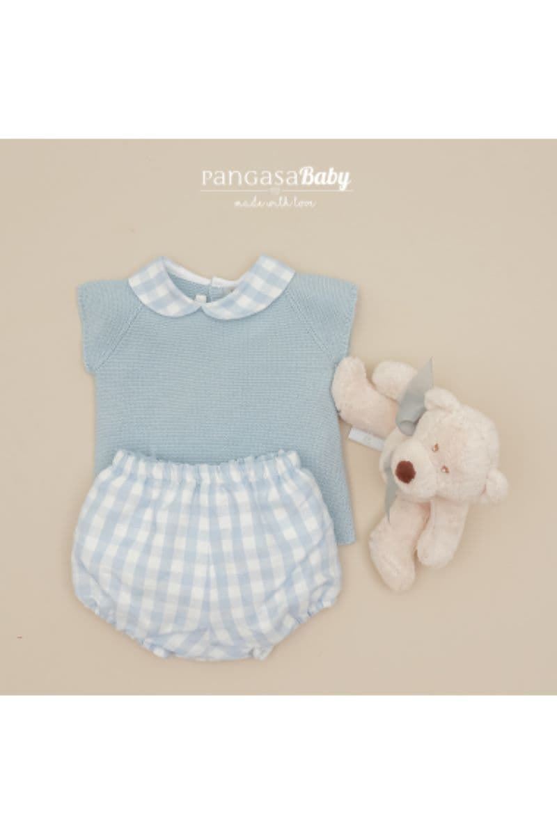 Conjunto azul vichy - Imagen 1