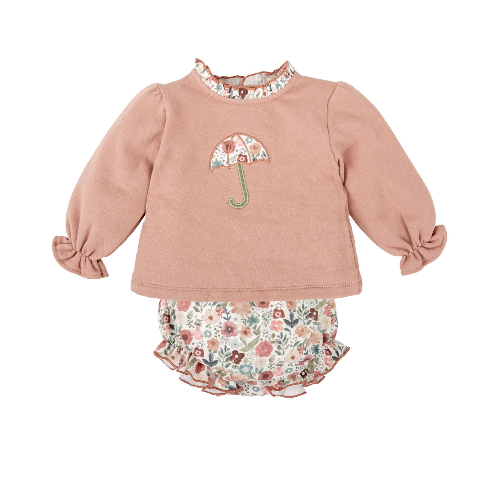 Conjunto en algodón rosa - Imagen 1