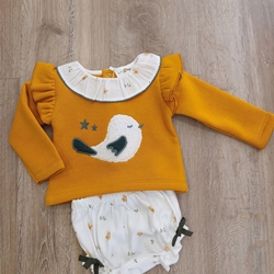 Conjunto niña mostaza - Imagen 1