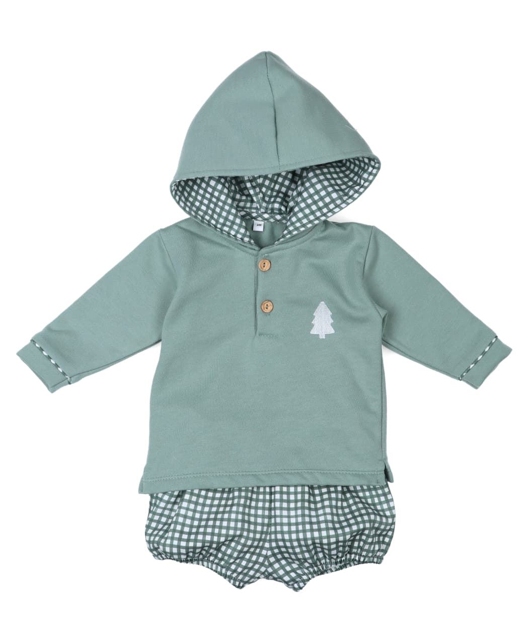 Conjunto verde capucha - Imagen 1