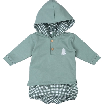 Conjunto verde capucha - Imagen 1