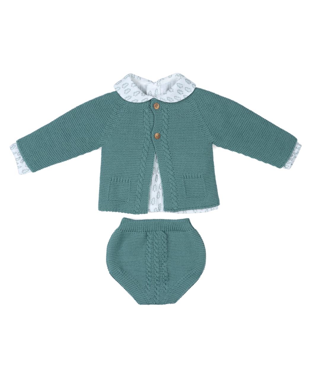 Conjunto verde punto - Imagen 1