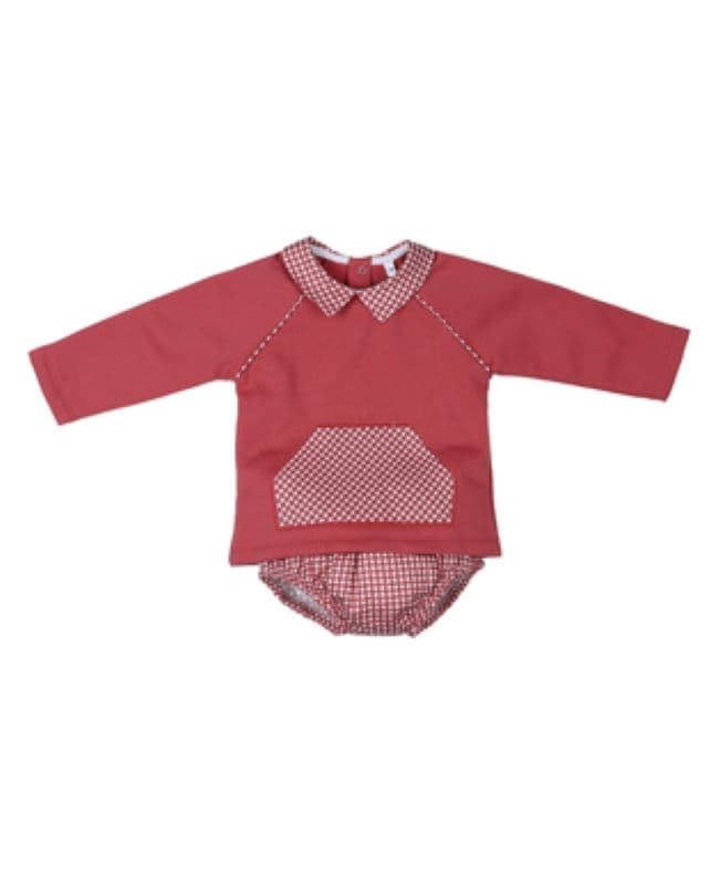 Conjunto vichy teja - Imagen 1