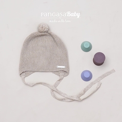 Gorro orejero arena bebe - Imagen 1