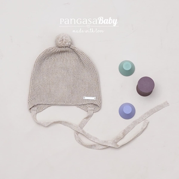 Gorro orejero arena bebe - Imagen 1