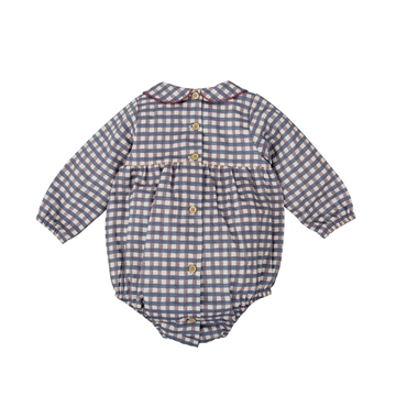 Pelele cuadros azul - Imagen 2