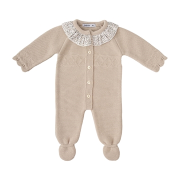 Pelele enterizo punto con capota - Imagen 1